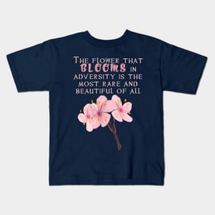 Bloom in Adversity Kids T-Shirt